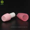 envase cosmético vacío elegante tubo de lápiz labial rosa brillo de labios de plástico